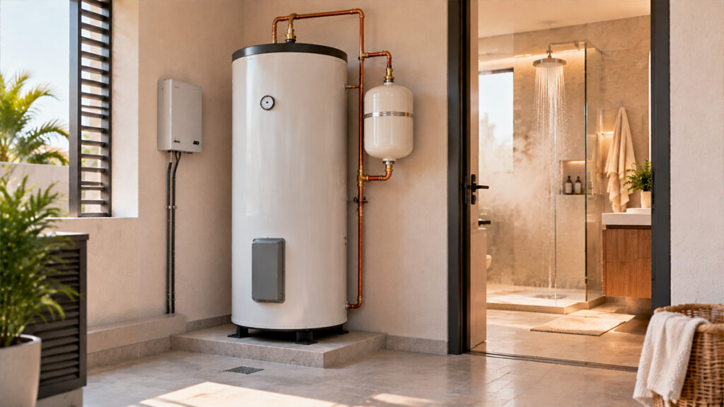 Define your type of domestic water heating system
